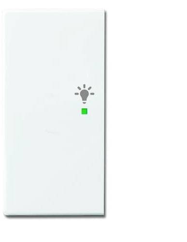 Busch-Jaeger 2fach Abdeckung Symbolwippe "Licht" Carat, free@home, Future Linear, Solo Verkehrsweiß, Weiß 2CKA006220A0052 1St.