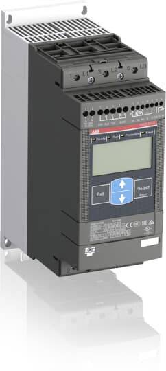 Ein schwarzes elektronisches Gerät zur Steuerung von Maschinen, mit einem Display, Tasten und diversen Anschlüssen.