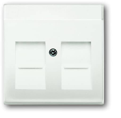 Busch-Jaeger Abdeckung Modular-Jack-Einsatz Verkehrsweiß, Weiß 2CKA001710A3887 1St.