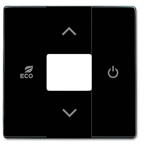 Busch-Jaeger Abdeckung Abdeckung, Temperaturregler Carat Schwarz-Grau, Anthrazit 2CKA006220A0074 1 St.