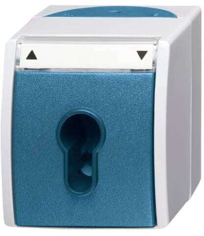 ABB 2CKA001101A0916 Schalter IP44 Lichtgrau (RAL 7035), Blau-Grün