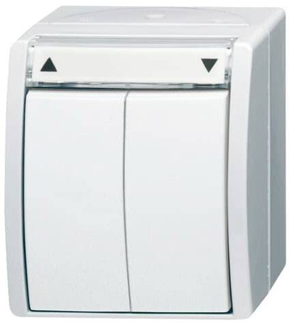 Busch-Jaeger 2CKA001442A0474 Feuchtraum-Schalterprogramm Komplett Jalousie-Taster Ocean Aufputz 1St.