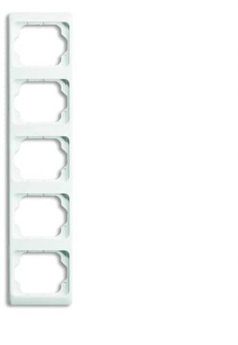 Busch-Jaeger 5fach Rahmen Rahmen Weiß, Verkehrsweiß 2CKA001754A4158 1St.