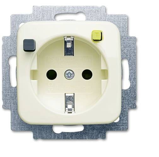 ABB 2CKA003116A0659 Schutzkontakt-Steckdose IP20 Perlweiß, Creme-Weiß