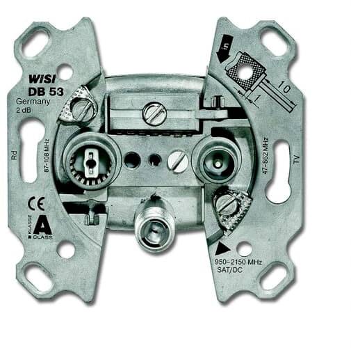 ABB 0232-101 Antennendosen-Set Schraubbefestigung, Unterputz