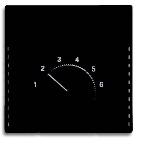 Busch-Jaeger Abdeckung Temperaturregler Future Linear Schwarz, Tiefschwarz (RAL 9005) 2CKA001710A390