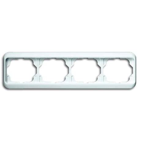 Busch-Jaeger 4fach Rahmen Rahmen Weiß, Verkehrsweiß 2CKA001754A2908 1St.