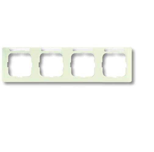 Busch-Jaeger 4fach Rahmen Duro 2000 SI Linear Creme-Weiß, Perlweiß 2CKA001754A4099 1St.