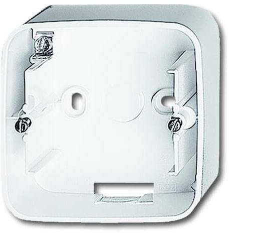 Busch-Jaeger 1fach Aufputzgehäuse Weiß, Verkehrsweiß 2CKA001799A0436 1St.