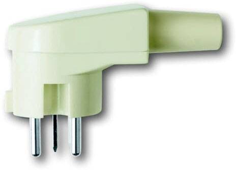 Busch-Jaeger 2CKA002590A0164 Schutzkontakt-Winkelstecker Duroplast 400 V Weiß, Perlweiß IP20