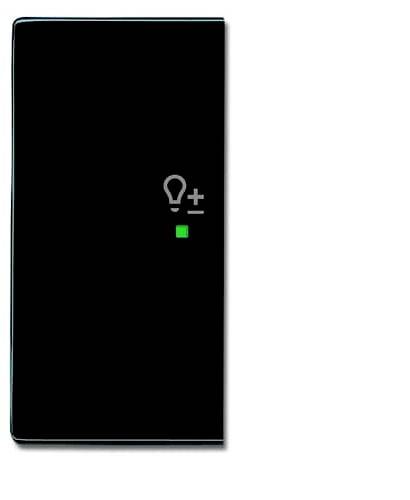 Busch-Jaeger 2fach Abdeckung free@home Schwarz-Grau, Anthrazit 2CKA006220A0059 1 St.