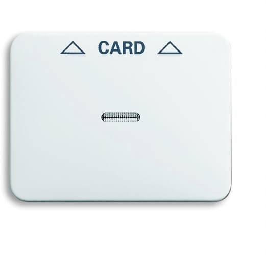 Busch-Jaeger Abdeckung Cardschalter Alpha Nea, Alpha exclusiv Verkehrsweiß, Weiß 2CKA001710A3297 1St.