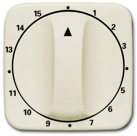 Busch-Jaeger Abdeckung Zeitschaltuhr Duro 2000 SI Perlweiß, Creme-Weiß 2CKA001753A6067 1 St.