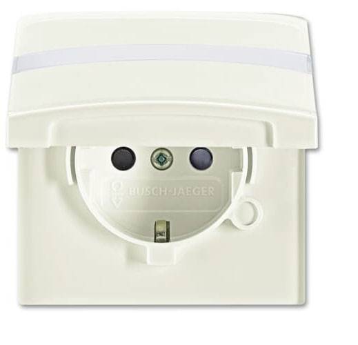 ABB 2CKA002064A0299 Geräteeinsatz IP44 Creme-Weiß, Perlweiß