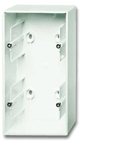 Busch-Jaeger 2fach Aufputzgehäuse Verkehrsweiß, Matt, Weiß 2CKA001799A0922 1 St.