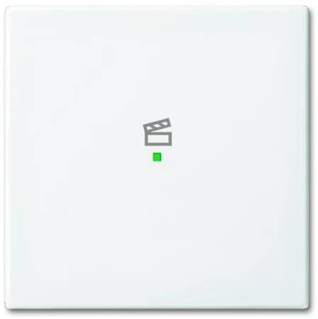 Busch-Jaeger 1fach Abdeckung Symbolwippe "Szene" free@home Reinweiß (RAL 9010), Weiß 2CKA006220A0358 1St.