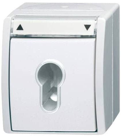 ABB 2CKA001101A0924 Schalter IP44 Weiß, Reinweiß (RAL 9010)