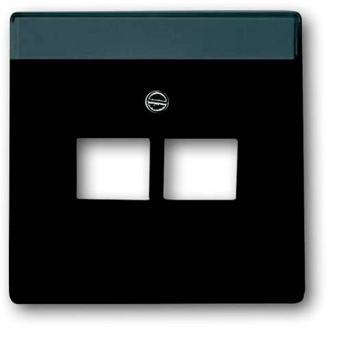 Busch-Jaeger Abdeckung UAE-/IAE-/ISDN-Steckdose Schwarz-Grau, Anthrazit 2CKA001710A3615 1 St.