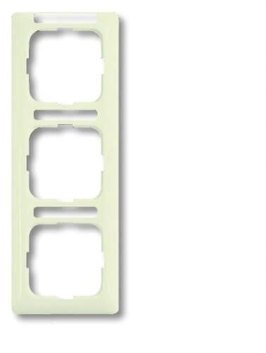 Busch-Jaeger 3fach Rahmen Duro 2000 SI Linear Perlweiß, Creme-Weiß 2CKA001754A4096 1St.