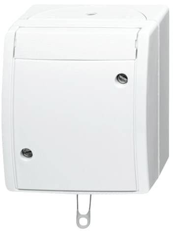 ABB 2CKA001383A0143 Schalter IP44 Reinweiß (RAL 9010), Weiß