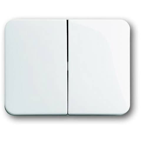 Busch-Jaeger Abdeckung Serientaster Verkehrsweiß, Weiß 2CKA001751A2110 1St.