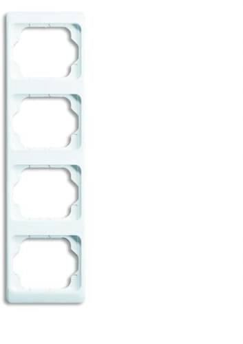 Busch-Jaeger 4fach Rahmen Rahmen Verkehrsweiß, Weiß 2CKA001754A4156 1St.