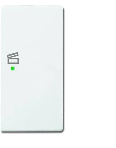 Busch-Jaeger 2fach Abdeckung Symbolwippe "Szene" free@home Verkehrsweiß, Weiß 2CKA006220A0070 1 St.