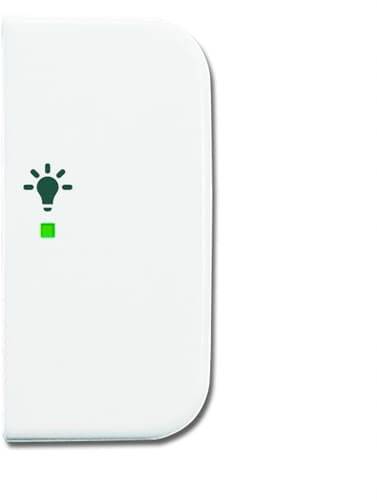 Busch-Jaeger 2fach Abdeckung Symbolwippe "Licht" free@home Reinweiß (RAL 9010), Weiß 2CKA006220A0098 1 St.