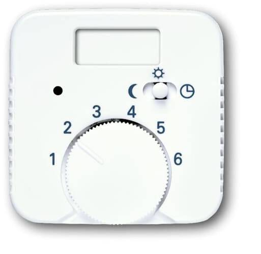 Busch-Jaeger Abdeckung Temperaturregler Reflex SI Reinweiß (RAL 9010), Weiß 2CKA001710A3710 1St.