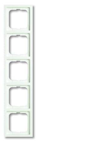 Busch-Jaeger 5fach Rahmen Rahmen Future Linear Verkehrsweiß, Weiß 2CKA001754A4418 1 St.