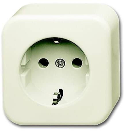 ABB 2CKA002041A0135 Schutzkontakt-Steckdose IP20 Perlweiß, Weiß