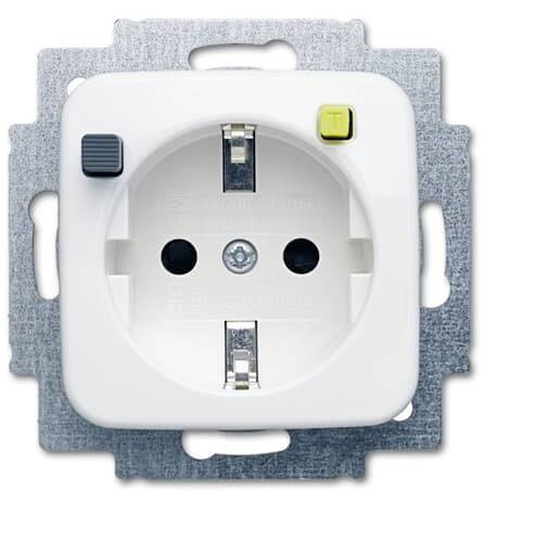 ABB 2CKA003116A0660 Schutzkontakt-Steckdose IP20 Reinweiß (RAL 9010), Weiß