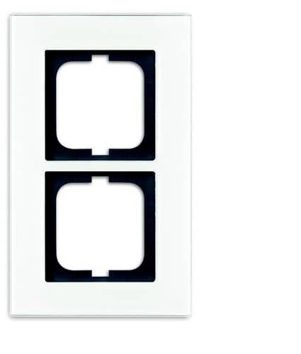 Busch-Jaeger 2fach Rahmen Rahmen Carat Weiß 2CKA001754A4443 1 St.