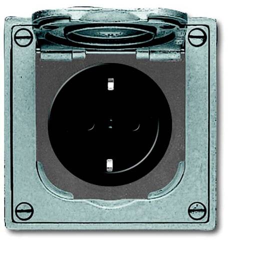 ABB 2CKA002011A3871 Schutzkontakt-Steckdose IP41 Grau