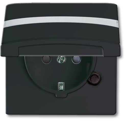 ABB 2CKA002064A0302 Geräteeinsatz IP44 Anthrazit, Schwarz-Grau