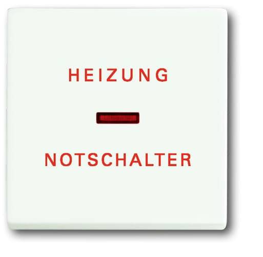 Busch-Jaeger Abdeckung Heizungs-Notschalter Future Linear Weiß, Verkehrsweiß 2CKA001751A3029 1 St.