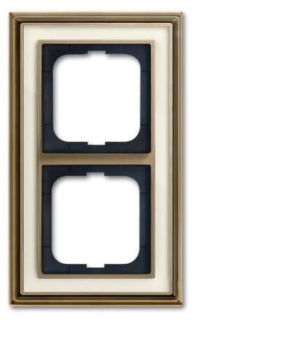 Busch-Jaeger 2fach Rahmen Rahmen Messing 2CKA001754A4654 1St.