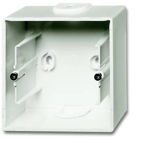 Busch-Jaeger 1fach Aufputzgehäuse Matt, Verkehrsweiß, Weiß 2CKA001799A0921 1 St.