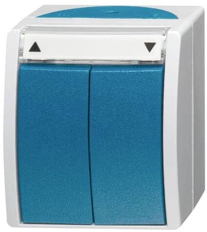 ABB 2CKA001085A1612 Schalter IP44 Lichtgrau (RAL 7035), Blau-Grün