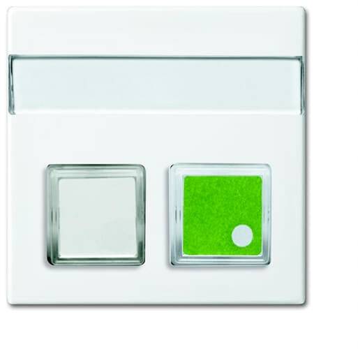 Busch-Jaeger Abdeckung Beschriftungsfeld, Taster Busch-balance SI Reinweiß (RAL 9010), Weiß 2CKA001582A0398 1St.