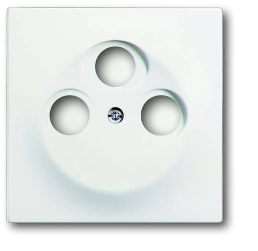 Busch-Jaeger Abdeckung SAT-Steckdose Verkehrsweiß, Weiß 2CKA001753A0167 1St.