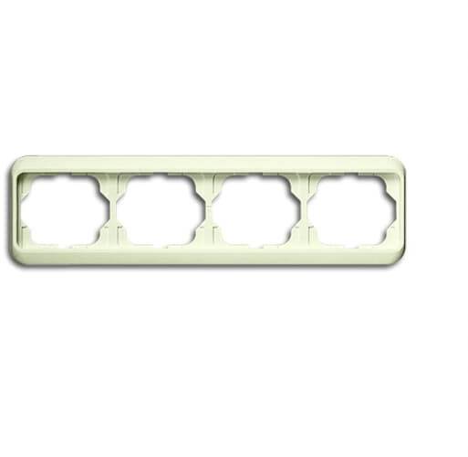 Busch-Jaeger 4fach Rahmen Rahmen Perlweiß, Creme-Weiß 2CKA001754A3815 1 St.