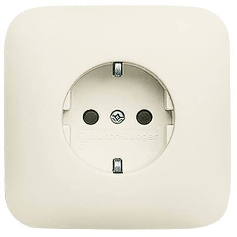 ABB 2CKA002013A4383 Schutzkontakt-Steckdose IP20 Creme-Weiß, Perlweiß