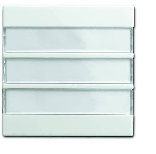 Busch-Jaeger Abdeckung Kontrollschalter, Kontrolltaster Busch-balance SI Reinweiß (RAL 9010), Weiß 2CKA001582A0400 1St.