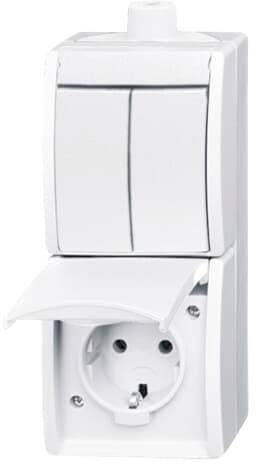 Busch-Jaeger Einsatz Schutzkontakt-Steckdose Reinweiß (RAL 9010), Weiß 2CKA001684A0328 1St.