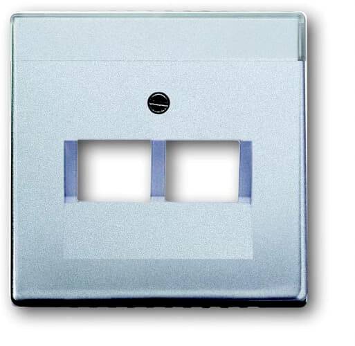 Busch-Jaeger Abdeckung UAE-/IAE-/ISDN-Steckdose Weißaluminium (RAL 9006), Aluminium 2CKA001710A3610 1St.