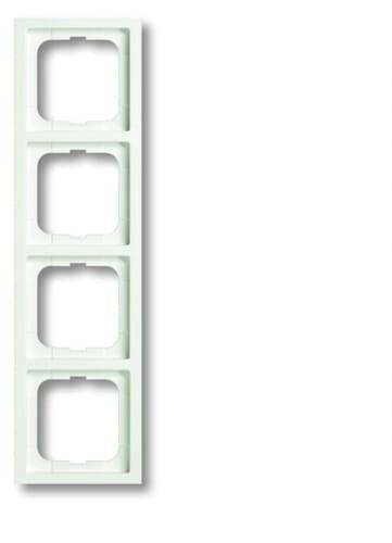 Busch-Jaeger 4fach Rahmen Rahmen Future Linear Verkehrsweiß, Weiß 2CKA001754A4417 1St.