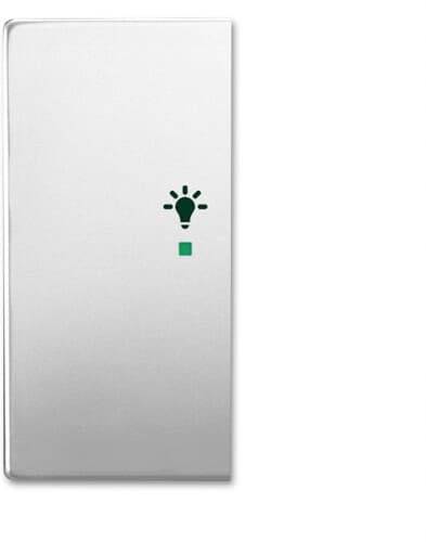 Busch-Jaeger 2fach Abdeckung Symbolwippe "Licht" free@home Edelstahl 2CKA006220A0419 1St.