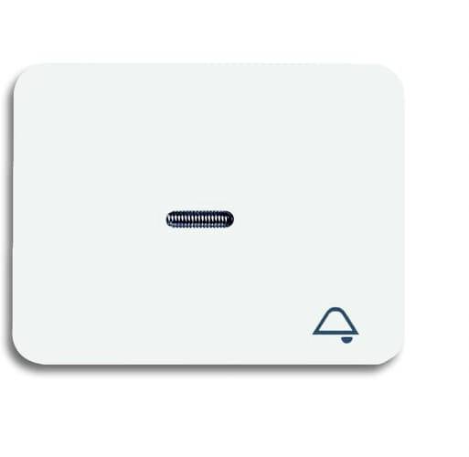 Busch-Jaeger Abdeckung Symbolwippe "Klingel" Alpha exclusiv, Alpha Nea Verkehrsweiß, Weiß 2CKA001751A2235 1St.