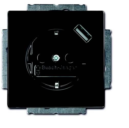 ABB 2CKA002011A6158 Schutzkontakt-Steckdose IP20 Schwarz-Grau, Anthrazit